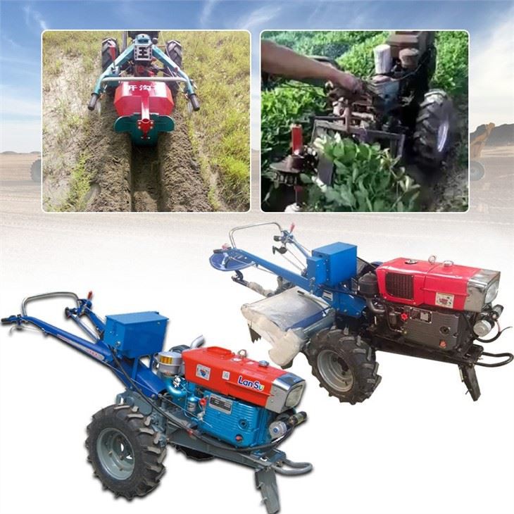 মিনি হ্যান্ড ট্রাক্টর এগ্রিকালচার কম দাম 12Hp 15Hp 20HP Rotary Hoe Two Wheel walking Tractor